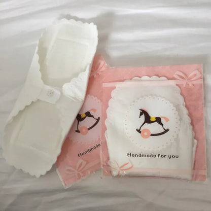 3-Piece Washable Cotton Panty Liners - Soft Reusable Feminine Hygiene Pads for Daily Comfort