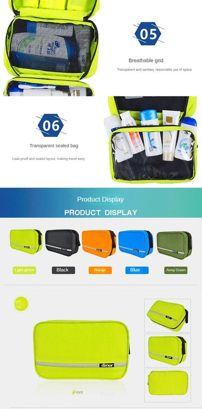 Hanging Waterproof Toiletry Bag – Large Travel Cosmetic & Makeup Organizer for Men & Women