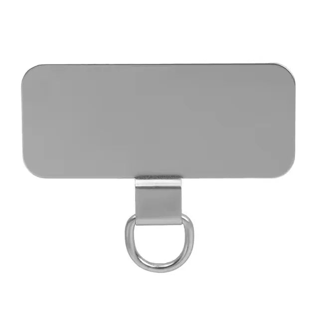 Universal Metal Phone Lanyard Gasket Patch – 1/4PCS Ultra-Thin Mobile Sling Rope, Card Clip Strap & Hang Cord Tab