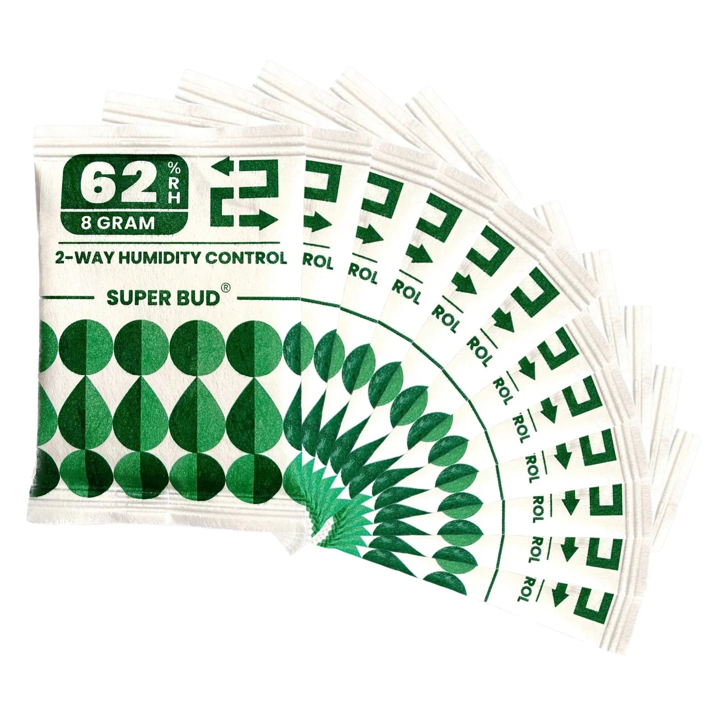 2-Way Humidity Control Packs – 4g/8g, 62% RH Humidifier for Herbs, Flowers & Storage Moisture Balance