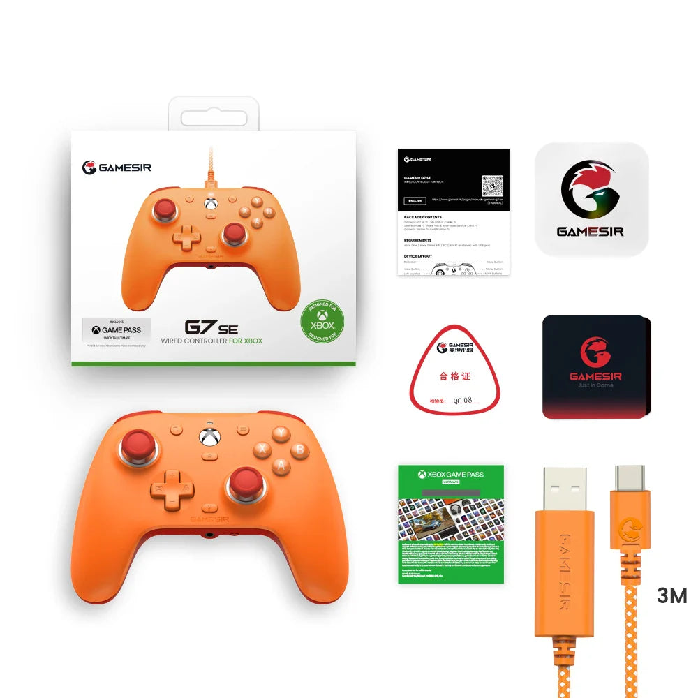 GameSir G7 SE Wired Xbox Controller - Gamepad for Xbox Series X, Series S, Xbox One with Hall Effect Joystick