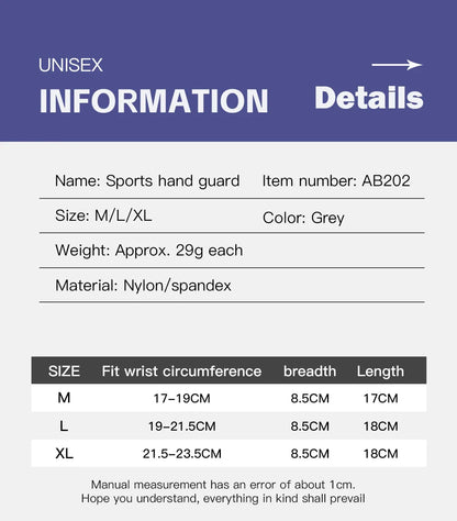 Adjustable Gym Wristband & Palm Guard — Sports Wrist Support Brace with Compression Gloves for Carpal Tunnel