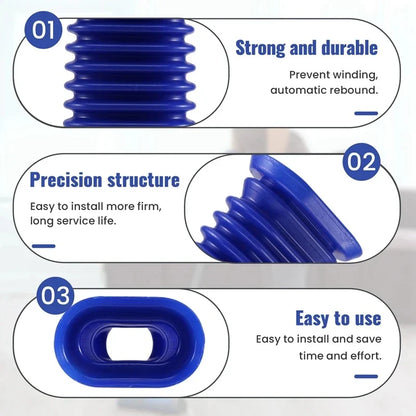 Replacement Lower Duct Hose for Dyson V7 V8 V10 V11 | Flexible Soft Roller Blue Rubber Tube