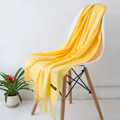 Women's Pashmina Scarf — Cashmere Feel Shawl & Wrap for Evening Dresses, Travel, Office, Winter, and Weddings