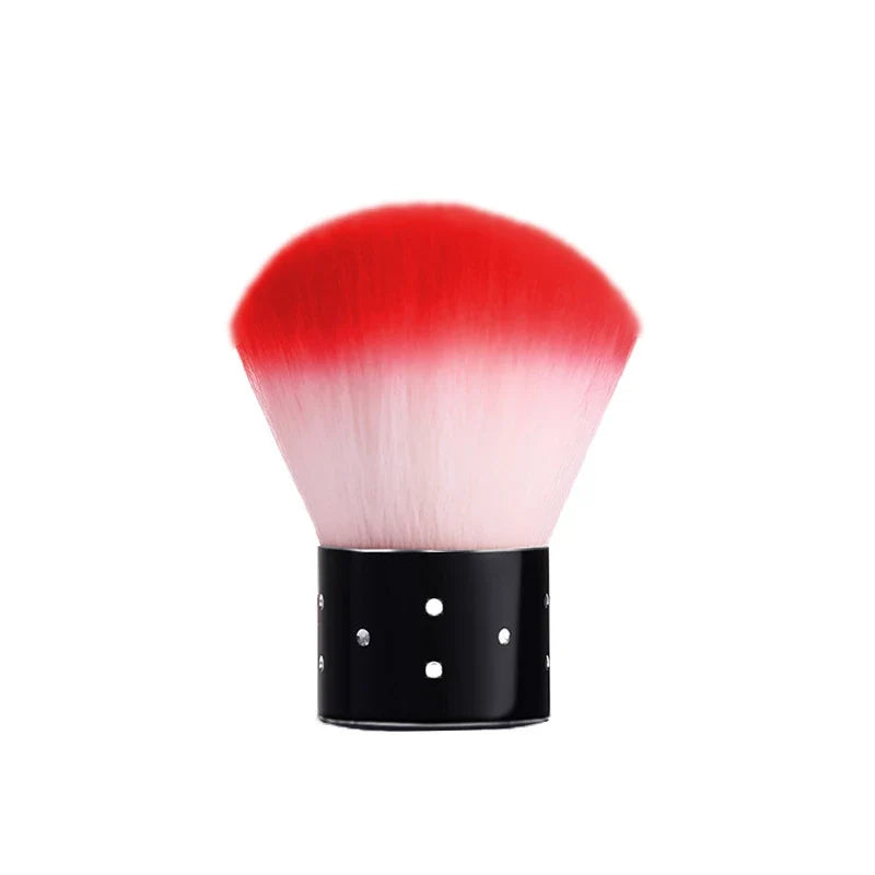 Professional Mushroom Nail Brush - Round Gel Dust Cleaning Brush for Manicure & Makeup