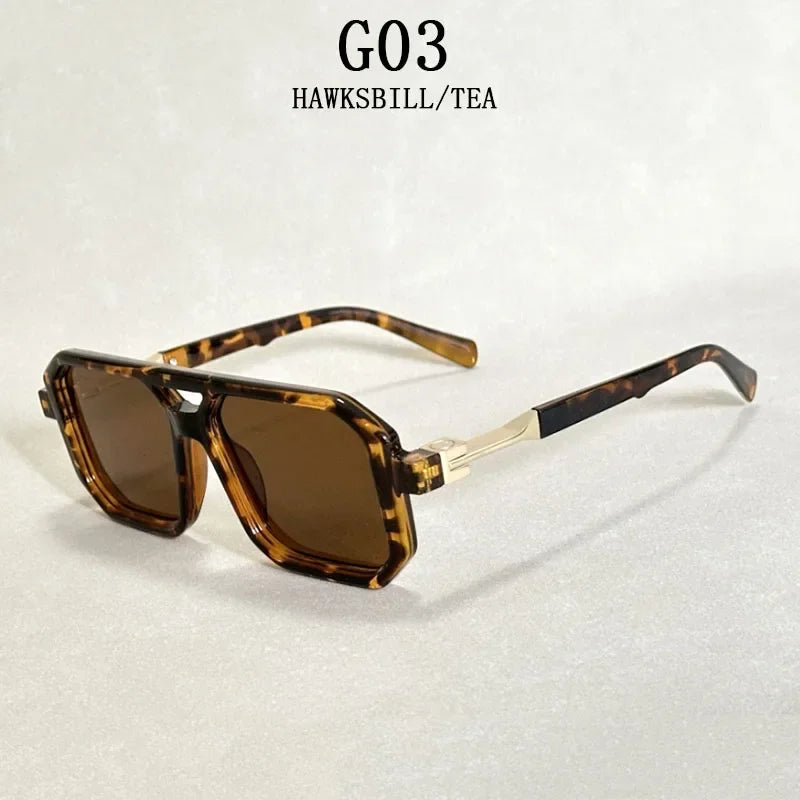2024 Vintage Fashion Sun Protection Sunglasses – Square Retro Shades for Men & Trendy Women’s Gafas De Sol