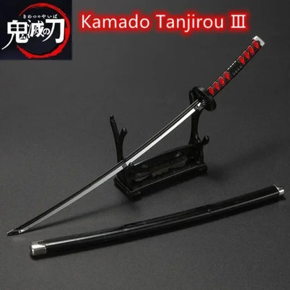 25cm Demon Slayer Metal Katana Sword Toy – Tanjirou Ghost Killer Anime Cosplay Prop & Home Decor Collection