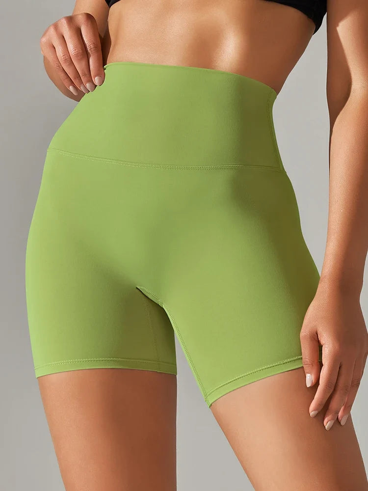 Women High Waist Yoga Legging Shorts - Squat Proof Quick Dry Fitness Cycling Shorts for Gym Workout & Sports