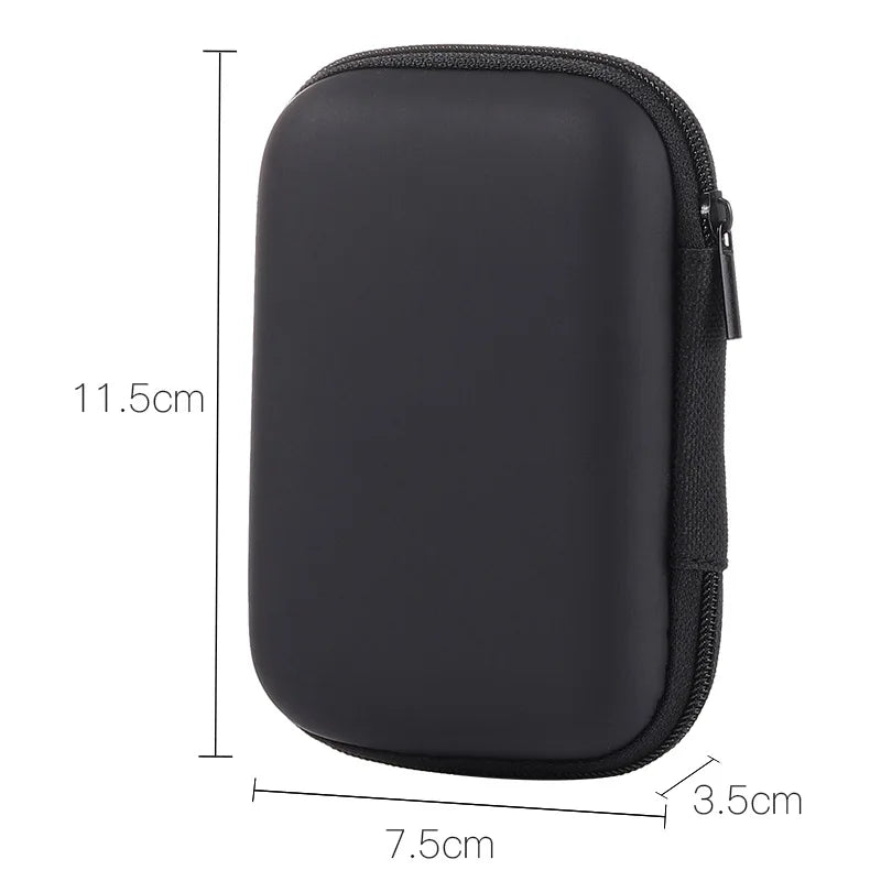 Portable Travel Cable Organizer Bag – Zipper Storage Case for Earphones & Electronic Accessories