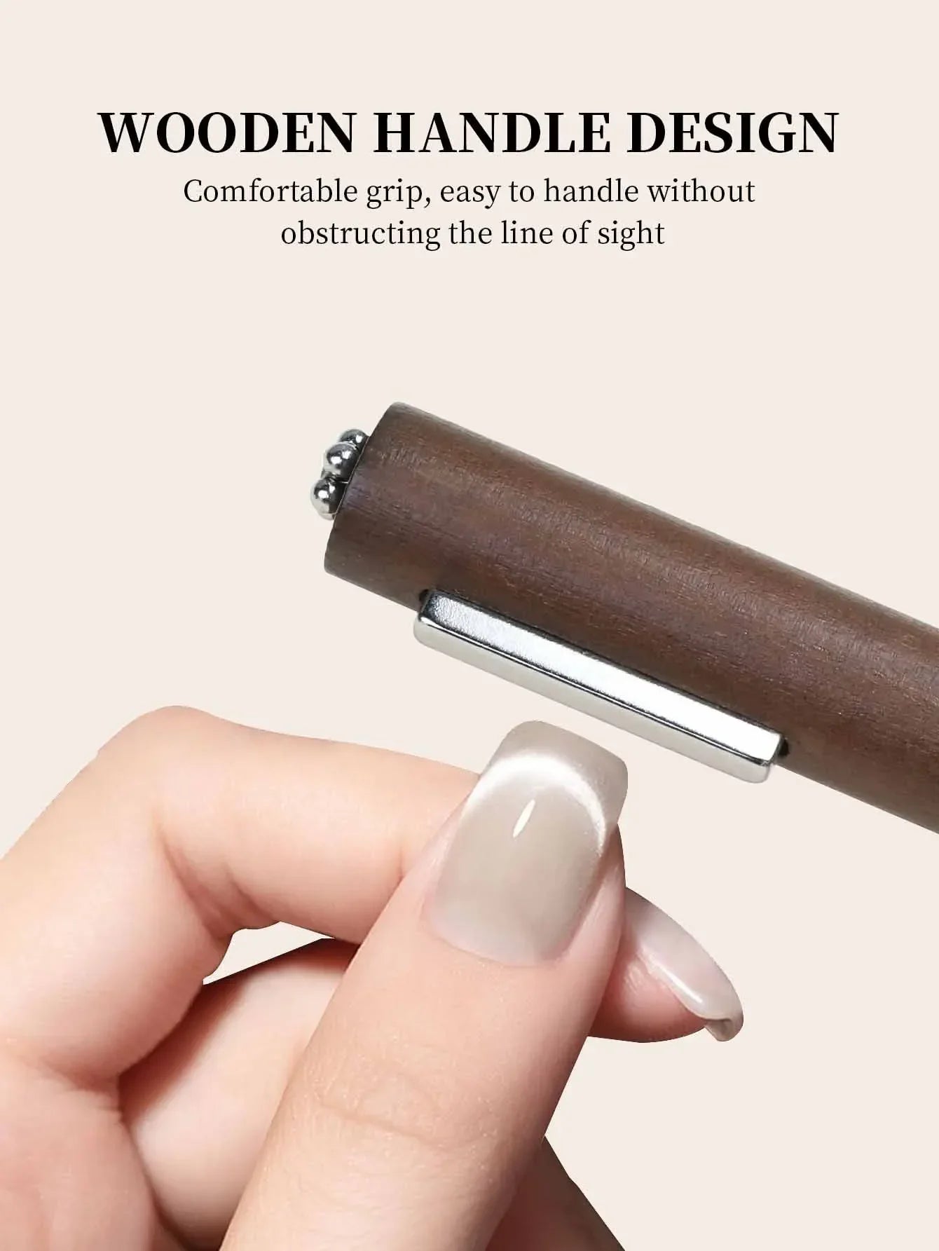3 in 1 Multi-Function Cat Eye Magnet for Nail Art - Strong Thick Cylindrical Magnetic Tool for Designs