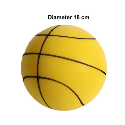 Silent Basketball — Quiet, High-Density Soft PU Foam Squeezable Ball — Indoor Mute Bouncing Sports Toy for Kids