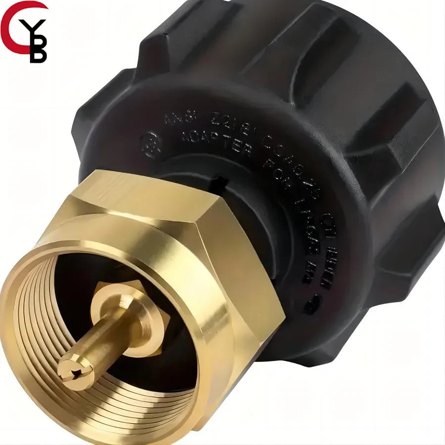 YANBIGUO Propane Refill Adapter - Solid Brass Coupler for Refilling 1lb LP Gas Cylinders from 20lb Tanks