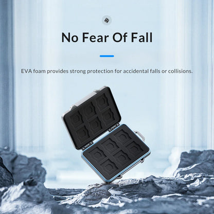 Waterproof SD Memory Card Storage Case: ORICO Micro SD Card Holder with Soft Lining - Organize HDD/CF/SD Cards Easily