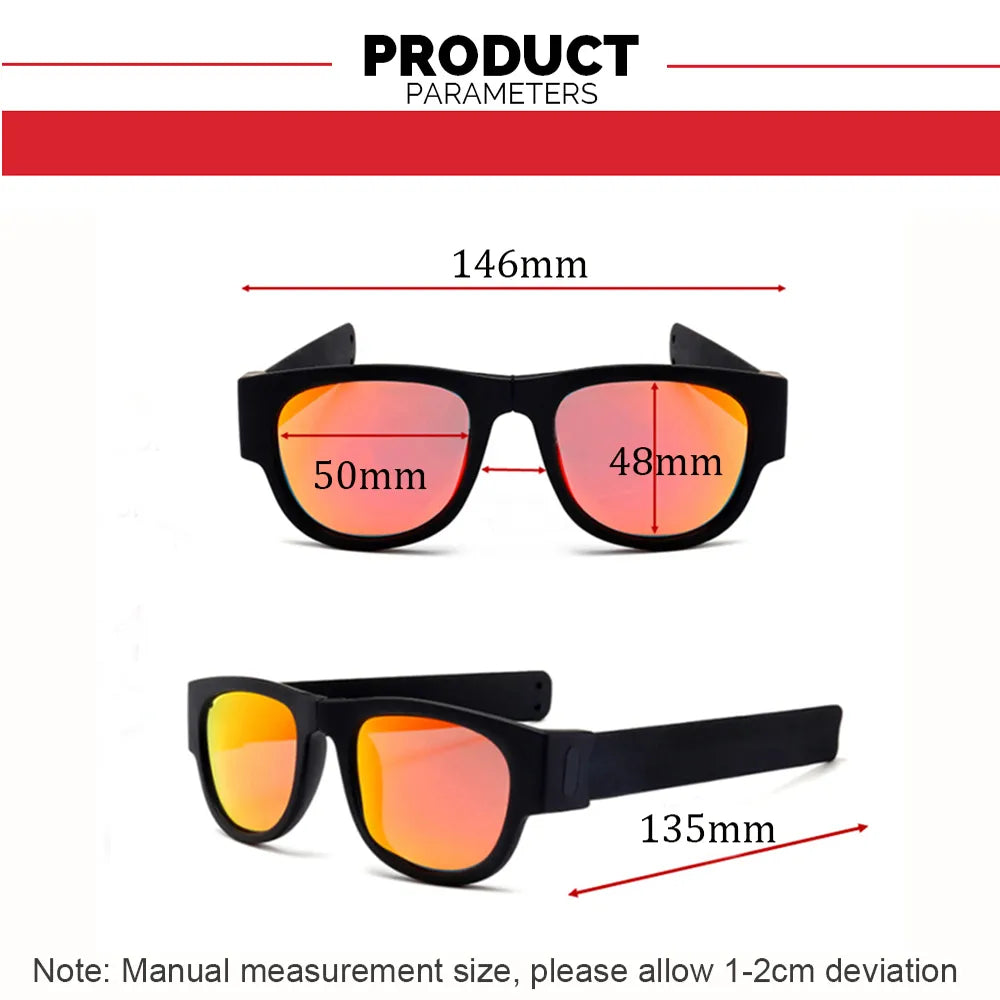 IENJOY Active Sunglasses - Foldable Polarized Sports Glasses for Men, Ideal for Driving and Cycling - Polariod Lens Technology