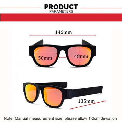 IENJOY Active Sunglasses - Foldable Polarized Sports Glasses for Men, Ideal for Driving and Cycling - Polariod Lens Technology