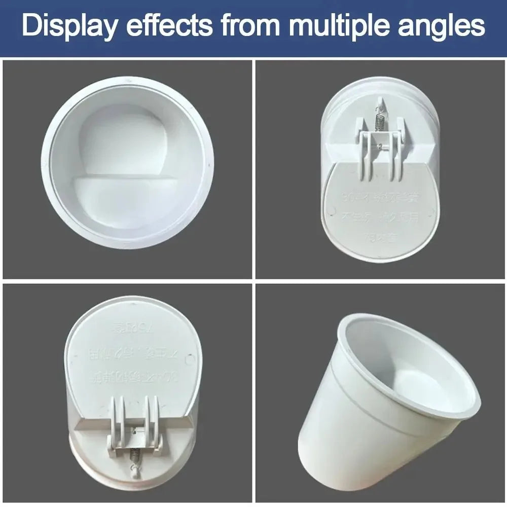 Automatic Closing Toilet Flange Ring – Anti-Leak, Odor-Resistant Floor Outlet Seal, Spill-Proof Shower Drain Bathroom Accessory