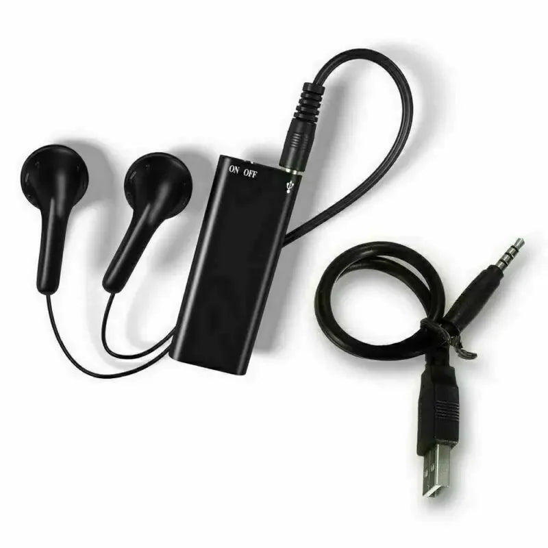 Mini Portable Voice Recorder – Intelligent Voice-Activated HD Audio Recorder with Noise Reduction, MP3 Player, Magnet & OTG
