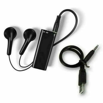 Mini Portable Voice Recorder – Intelligent Voice-Activated HD Audio Recorder with Noise Reduction, MP3 Player, Magnet & OTG
