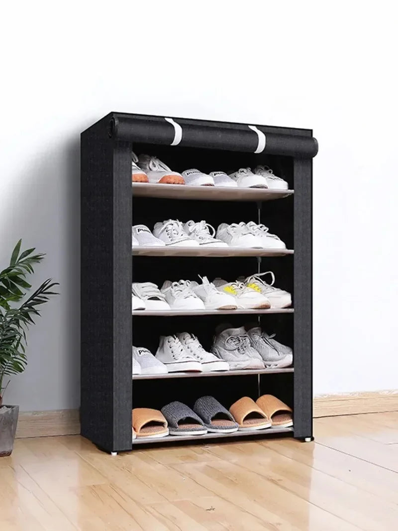 Multi-Tier Space-Saving Shoe Rack – Dustproof & Economical Cabinet for Dormitory or Home Entryway Storage