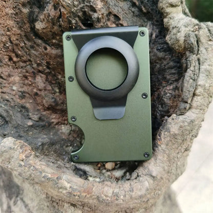 Metal AirTag Wallet Case – Slim Men’s Credit & ID Card Holder, Anti-Lost Protective Luxury Carteira