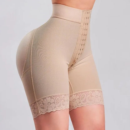 Women’s High Waist Body Shaper Panties — Butt Lifter Slimming Shapewear BBL Shorts with Tummy Control