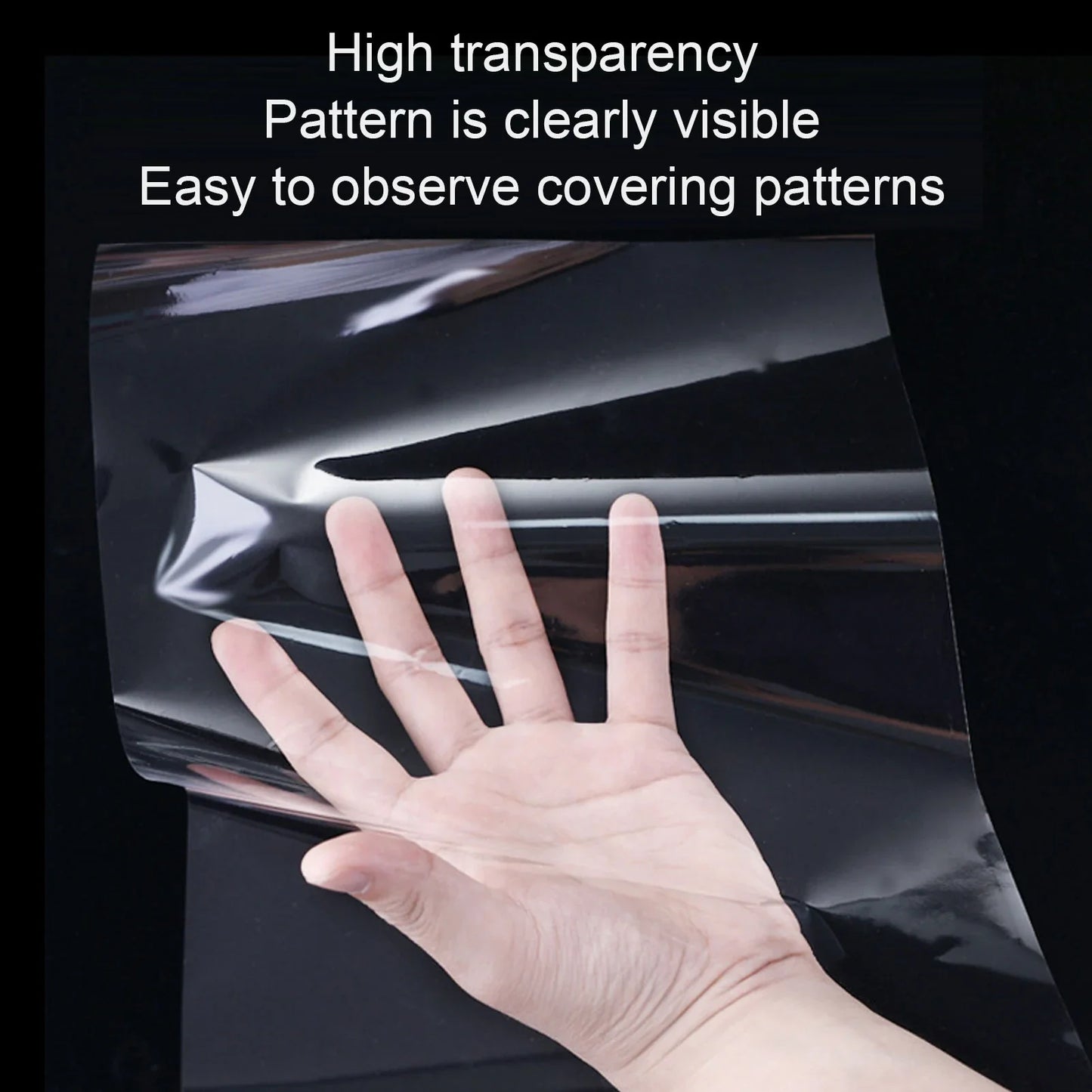 50pcs Transparent Tattoo Transfer Paper – Clear Pattern Thermal Tattoo Transfer Film Paper
