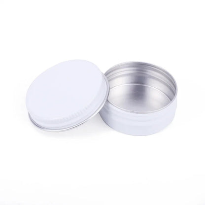 Mini Aluminum Tin Boxes – Round Metal Containers with Lids for Cosmetics, 5g-60g, Multiple Colors