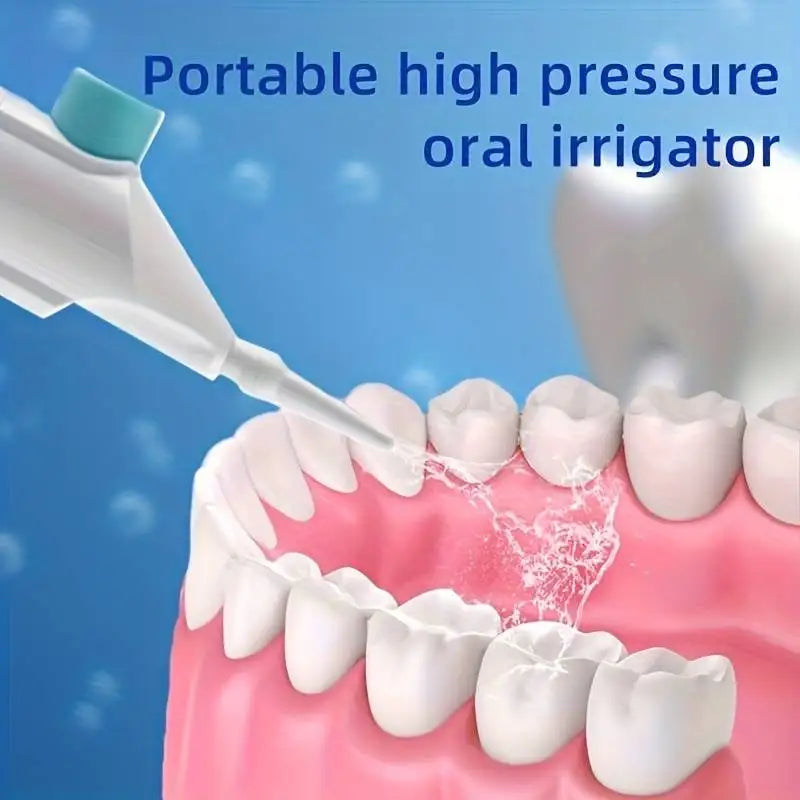 Portable High-Pressure Oral Irrigator – Manual Water Floss Toothpick for Deep Teeth Cleaning