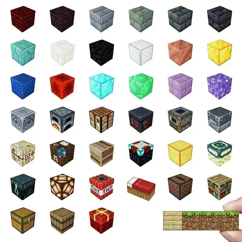 Magnetic Building Blocks Set – Mine World Cube Magnet, STEM Toy for Kids 3+, DIY Model, Best Montessori Sensory Gift