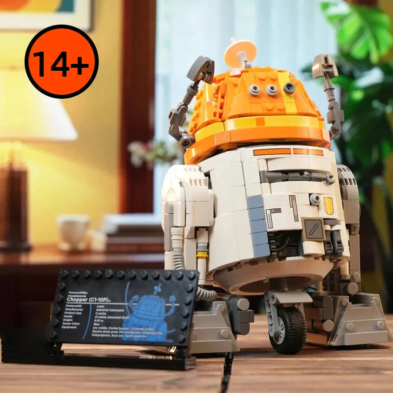 1039PCS Space War Building Blocks — Small Iron Astronaut & Robot Bricks Toy, Christmas & Birthday Gift