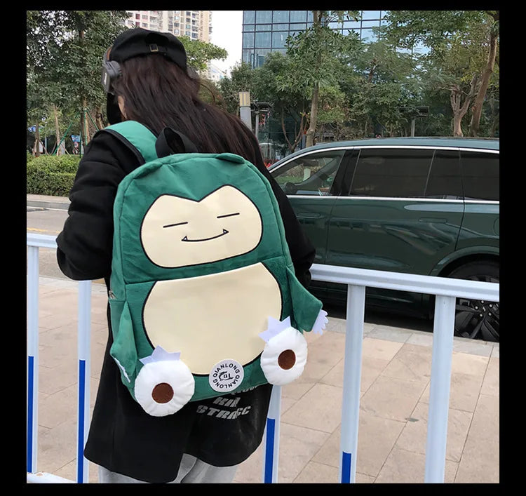MINISO Switch Pokémon Cappy Beast Plush Backpack — Large Capacity Couple Bag, Anime Toy Storage & Gift Accessory