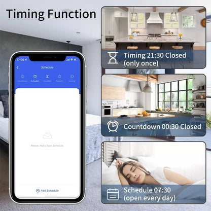 Tuya WiFi Smart Switch – 16A RF 433MHz Wireless Mini Round Button for Alexa & Google Home