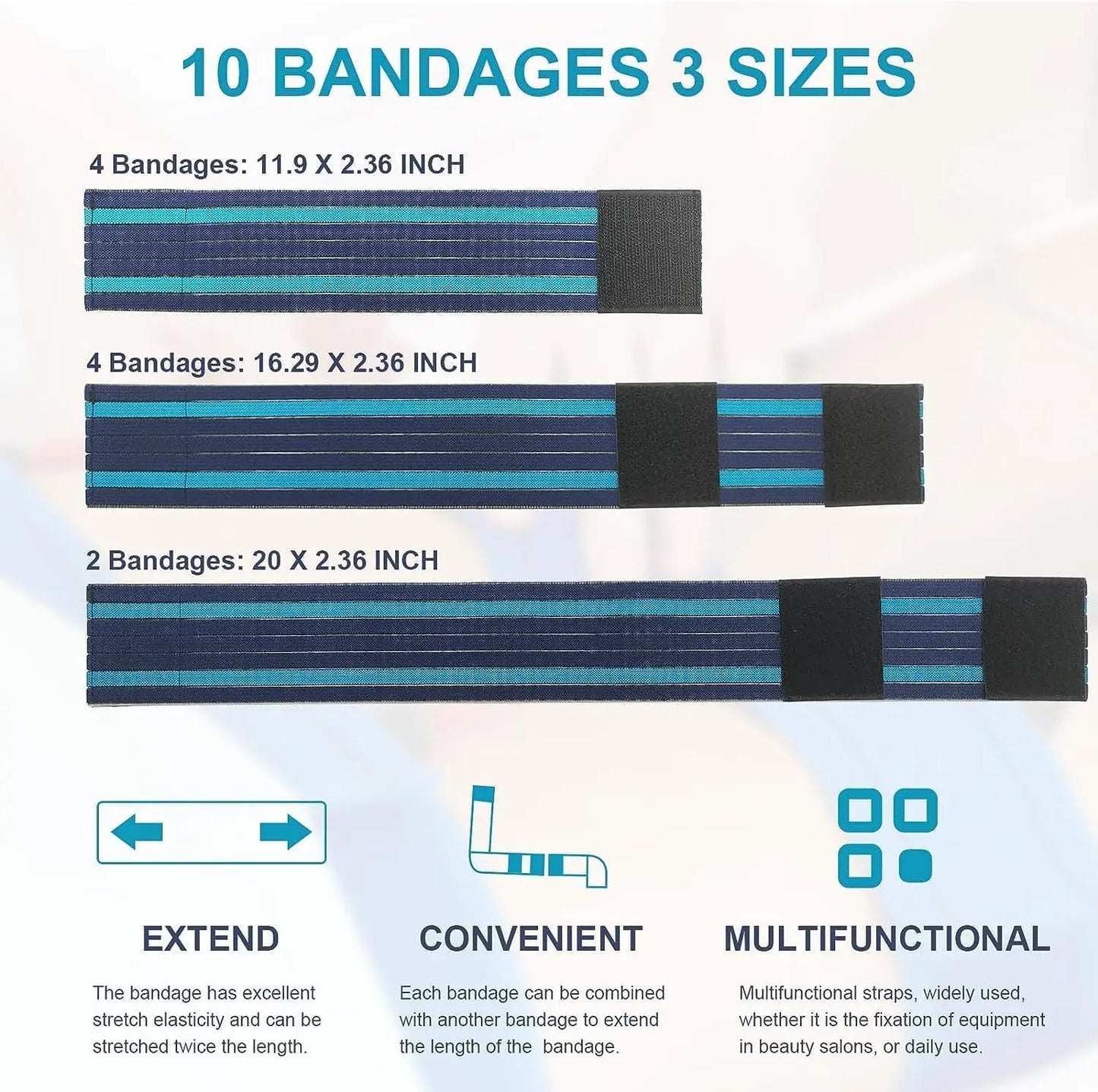 Elastic Bandage Expandable Binding Belt, Spare Parts for Lipolaser Beauty Machine, Wraps and Strips, Elitzia ETL06BD