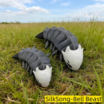 3D Printed Hollow Knight Silksong Bell Beast Figurine — Movable Joints Collectible Model Gift for Kids