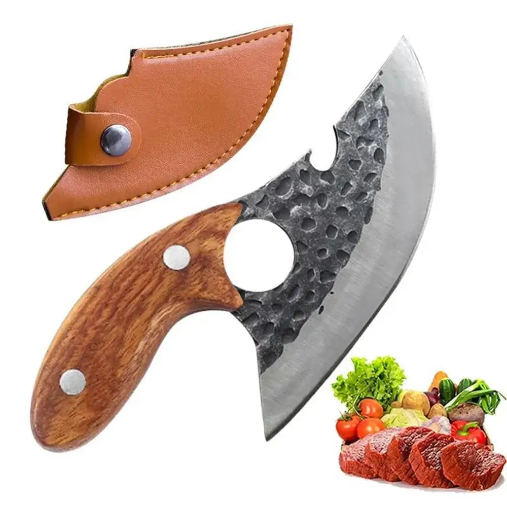 Multifunctional Stainless Steel Meat Cleaver - Bone Cleaver Forging Knife, Ideal Kitchen Tool for Cooking and BBQ