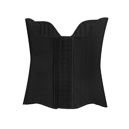 25 Steel Bones Angel Wing Latex Waist Trainer – Women’s Corset Body Shaper for Abdominal Toning & Post-Workout Contraction