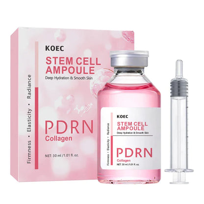 PDRN Salmon DNA Facial Serum – Stem Cell Ampoule Essence for Skin Nourishing, Firming, Smoothing & Glow Boosting Skincare Treatment