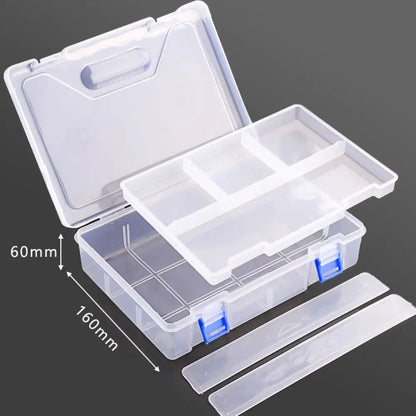 Large Capacity Transparent Pencil Case – Cartoon PP Pen Box & Art Supplies Storage Stationery Organizer