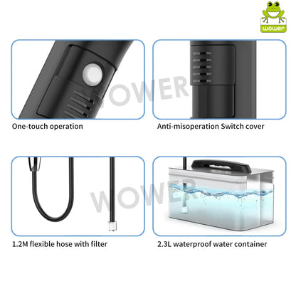 Wower Portable Electric Bidet for Personal Hygiene – 2.3L Rechargeable Shattaf Travel & Camping Bidet Shower Sprayer