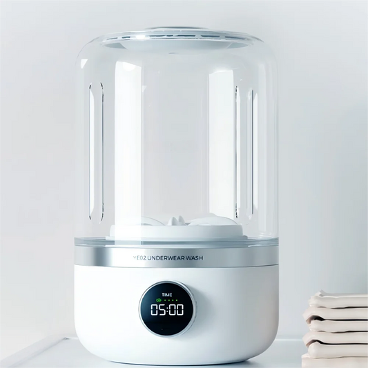 Wireless Portable Washing Machine – 1L Mini Underwear & Socks Cleaner with Dehydration Function