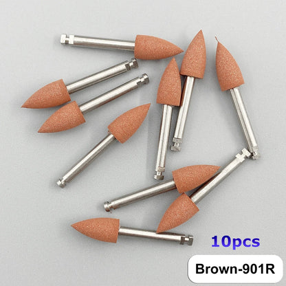 WELLCK Dental Silicone Grinding Heads – 12/10pcs Teeth Polisher for Low-Speed Dental Tools & Lab Use