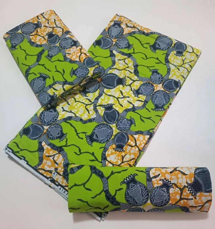 High Quality African Wax Print Fabric - 100% Cotton Soft Ankara Real Wax Fashion Material
