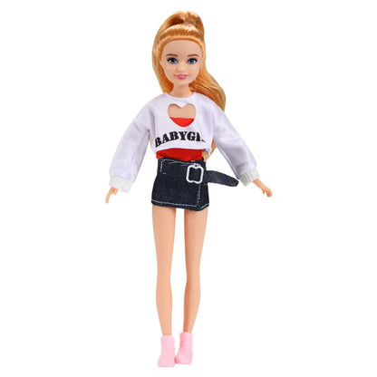 Kawaii 7-Inch Fashion Dolls for Little Girls – 23cm Female Figures for DIY Playhouse, Baby Toys & Gift
