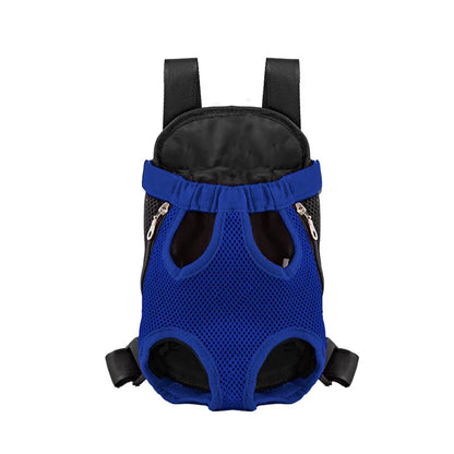 Double Shoulder Breathable Travel Pet Carrier Backpack – Mesh Front Bag for Small Dogs & Cats Outdoor