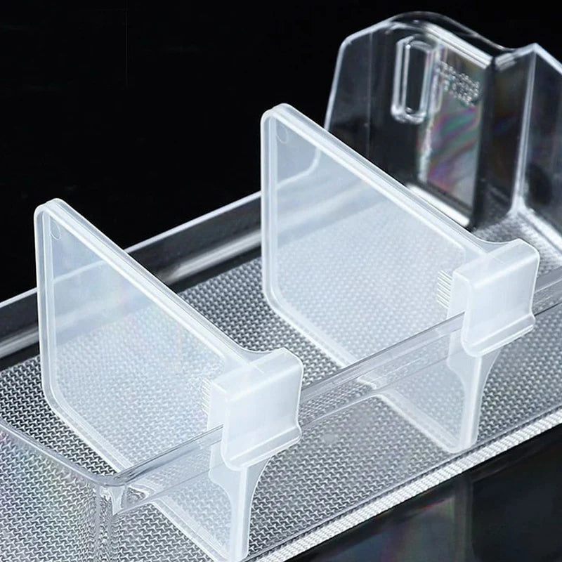 10 Pcs Refrigerator Partition Board - Adjustable Plastic Dividers for Kitchen Organization and Bottle Can Storage