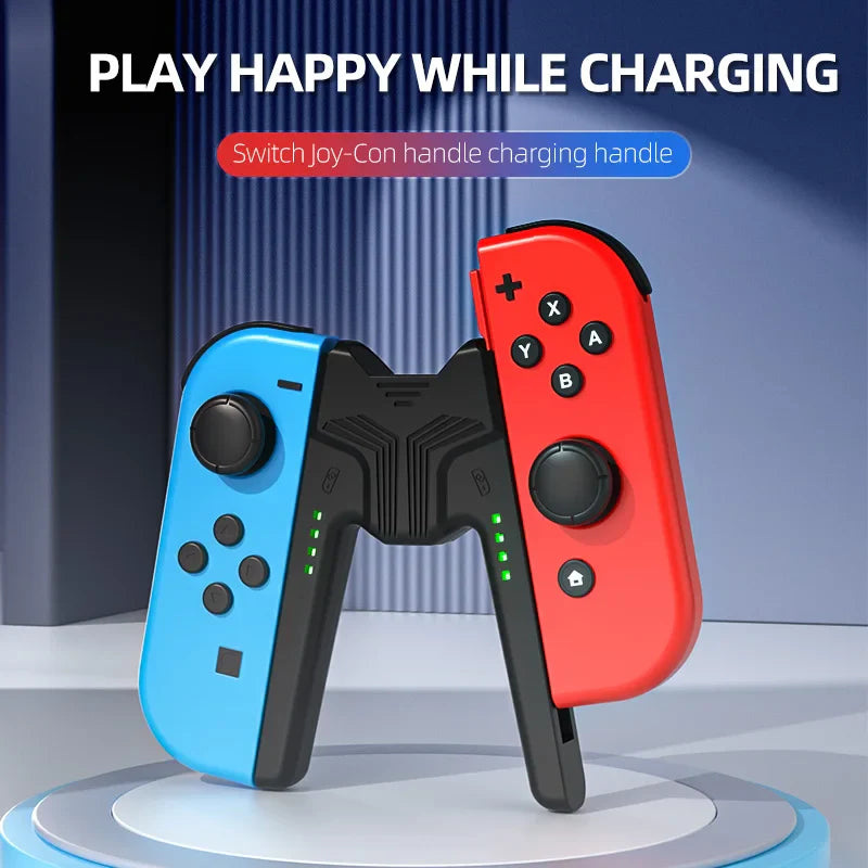 Enhance Your Gaming Experience: Aolion Charging Grip Bracket for Switch Joycon - Controller Handle Charging Station for Nintendo Switch Accessories