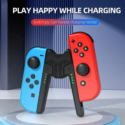 Enhance Your Gaming Experience: Aolion Charging Grip Bracket for Switch Joycon - Controller Handle Charging Station for Nintendo Switch Accessories