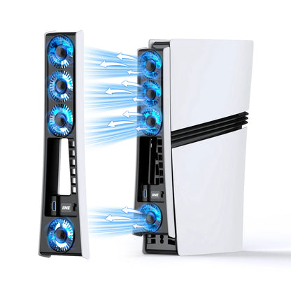 IINE PS5 Pro Cooling Fan – 2-Speed Smart Cooling for PS5 Pro Disc & Digital Edition