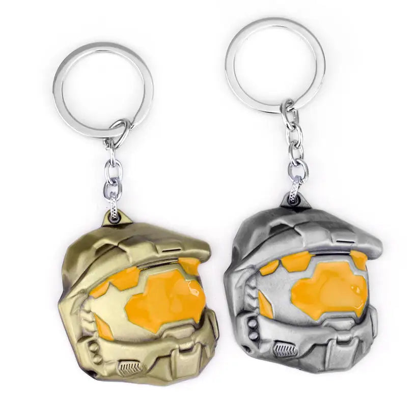 Spartan Assault Mask Keychain — Car Keyring Ornament, Decorative Accessory & Gift for Fans