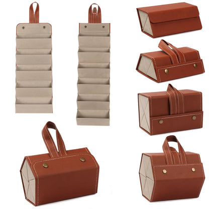 Multi-Slot Portable Glasses Organizer – 2 to 6 Slot Eyeglasses & Sunglasses Travel Storage Case